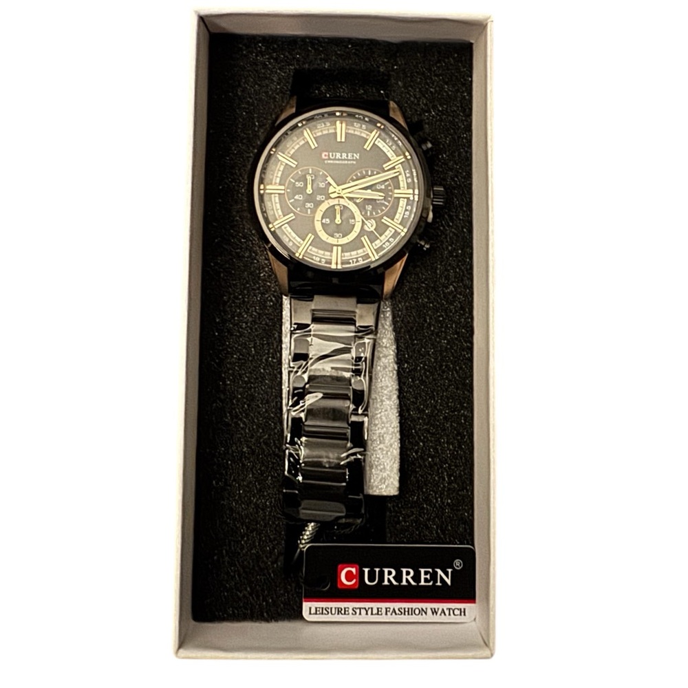 Curren Black and Silver Watch